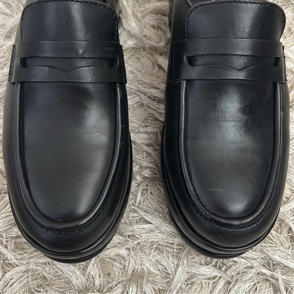 NWOB Free People Winston Black Leather
Platform Loafers Mules size 36 US 6 - Picture 11 of 15